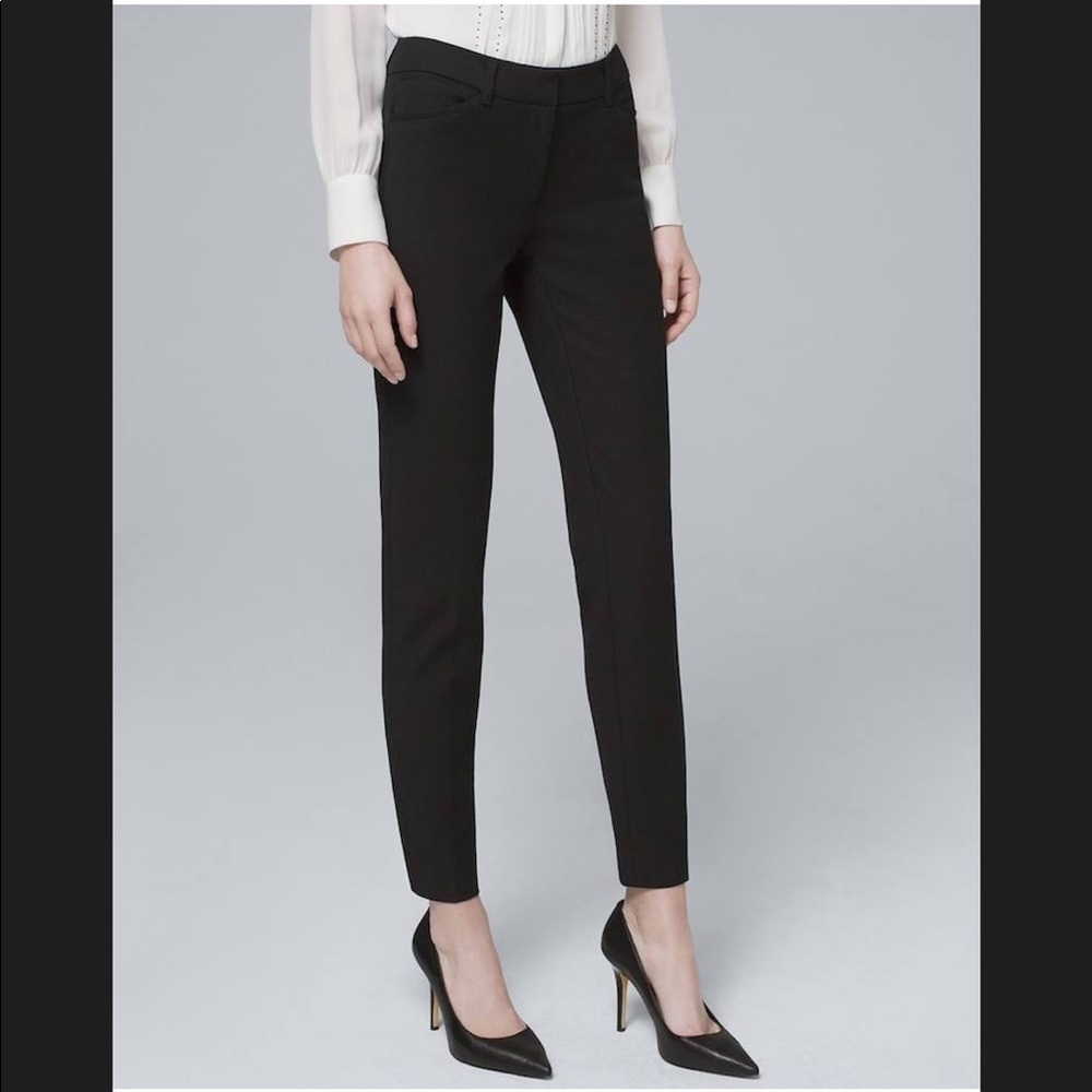 WHBM Slim Ankle Black Pant